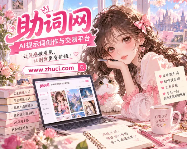 AI提示词网站免费的在哪里？助词网免费词随便领